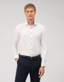 Camicia olymp bianca level five slim fit cotone stretch