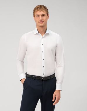 OLYMP Camicia Uomo Level Five Body Fit – Maniche Lunghe, Colletto Kent, Tinta Unita, Vestibilità Comoda 366 - 5