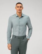 Camicia olymp verde level five slim fit cotone stretch