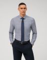 Camicia olymp blu marine level five slim fit cotone stretch