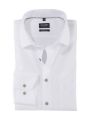 White olymp modern fit shirt with green buttons