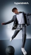 Dark grey slim fit hyperstretch digel dress 