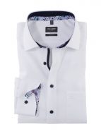 Camicia bianca olymp luxor puro cotone facile stiro