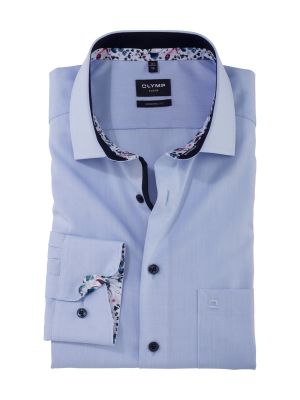 Light blue olymp luxor pure cotton shirt easy ironing
