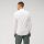 Slim-fit white olymp shirt with green buttons