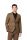 Light brown slim-fit digel dress in bi-stretch wool blend