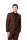 Slim-fit digel dress reddish brown bi-stretch wool blend