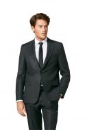 Dark grey digel drop sei modern fit suit in wool vitale barberis canonico