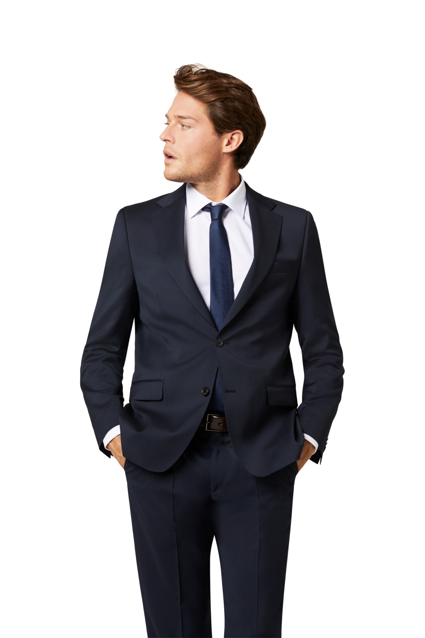 Abito da uomo blu digel in lana Cerruti Super 110's Saldi