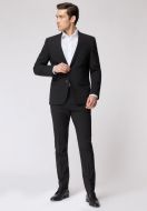 Abito slim fit nero roy robson lana stretch