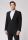 Black slim fit roy robson stretch wool dress