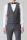 Abito in lana bi-stretch grigio medio roy robson con gilet 