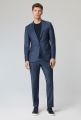 Navy blue roy robson slim fit bi-stretch wool dress 