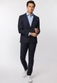 Blue roy robson dress micro design slim fit wool merlane water-repellent