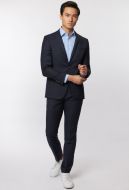 Abito roy robson blu micro disegno slim fit lana merlane idrorepellente