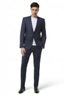 Abito slim fit blu medio digel move in lana reda super 110's 