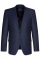 Medium blue drop four short slim fit digel dress in reda super 110's wool 