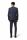 Abito blu medio drop quattro corto slim fit digel in lana reda super 110's 