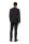 Abito digel drop quattro corto slim fit nero lana marzotto super 100's