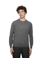 Montechiaro crewneck in modern fit combed wool blend