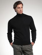 Montechiaro turtleneck in modern fit combed wool blend