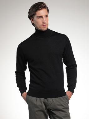 Montechiaro V-Neck Navy Italian Sweater 26124730M