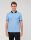 Light blue olymp polo shirt with regular fit cotton piqué