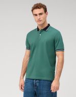 Green olymp regular fit cotton piqué polo shirt
