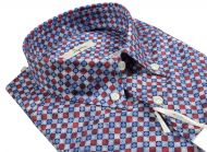 Camicia ingram button down fantasia geometrica