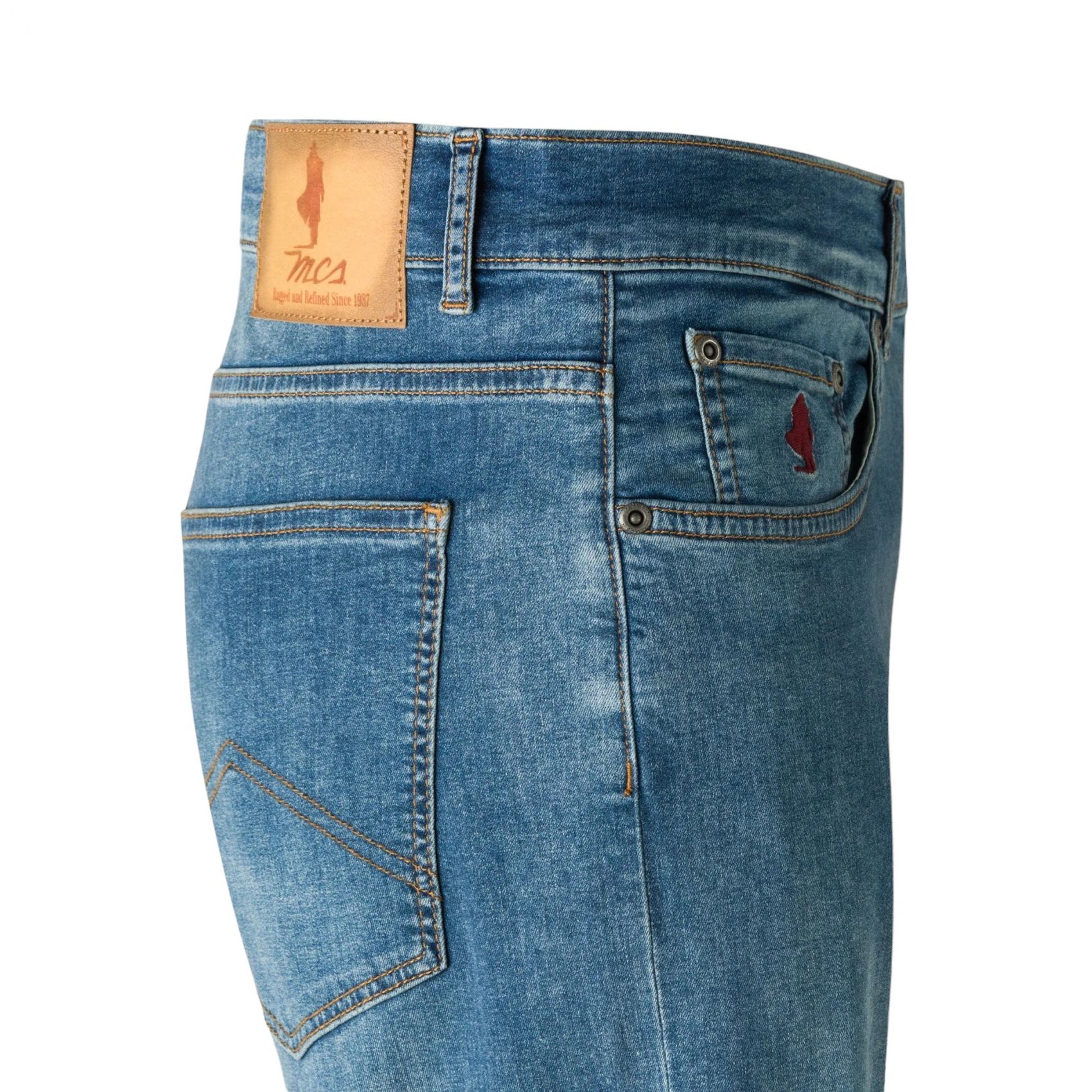 MCS Men s Jeans Light Wash Denim Slim Fit Spring Summer 2024 Collection