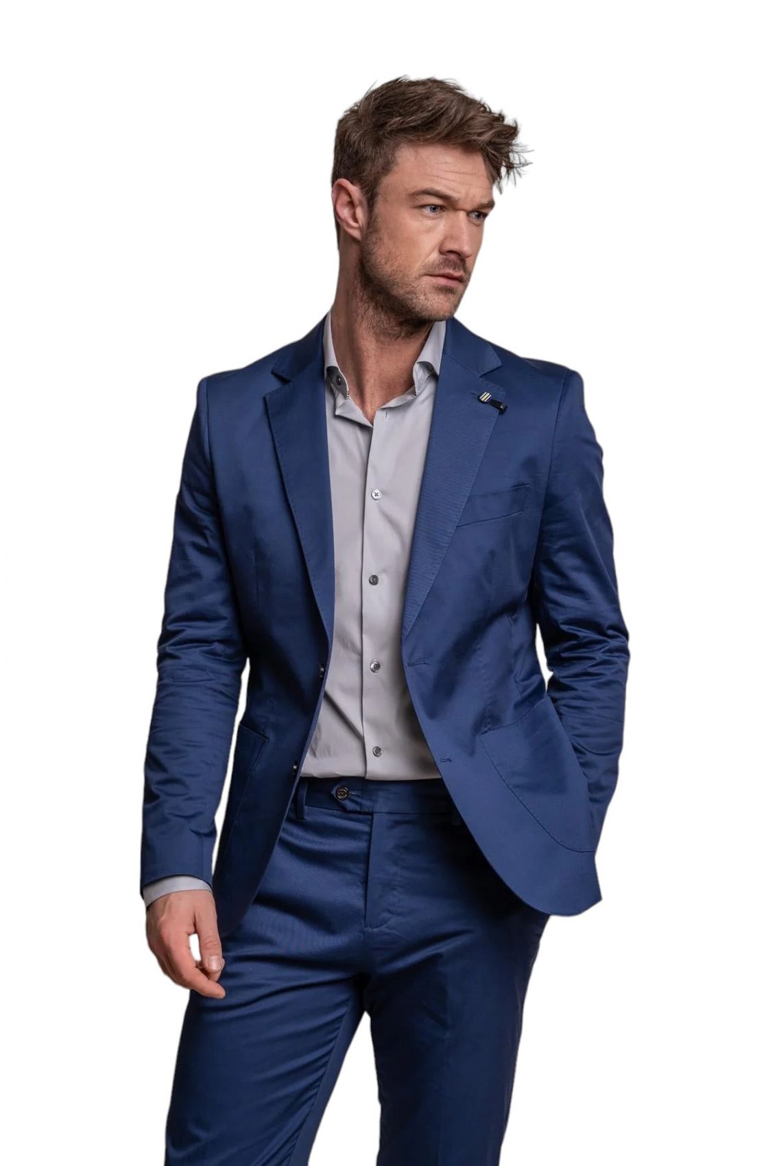 Abito uomo blu elettrico deals