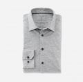 Camicia olymp grigio chiaro in jersey super slim fit