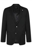 Black digel jacket drop four wool reda super 110's