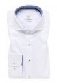 Camicia bianca eterna slim fit cotone twill interno in contrasto