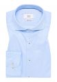 Light blue eterna shirt in twisted cotton twill with a modern fit