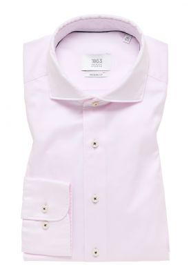 Camicia rosa eterna cotone twill ritorto modern fit