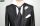 Grey dress Slim fit Luciano Sopranos ceremony with waistcoat and tie