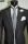 Black dress half tight Luciano Soprani slim fit with waistcoat and tie