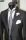 Black dress half tight Luciano Soprani slim fit with waistcoat and tie