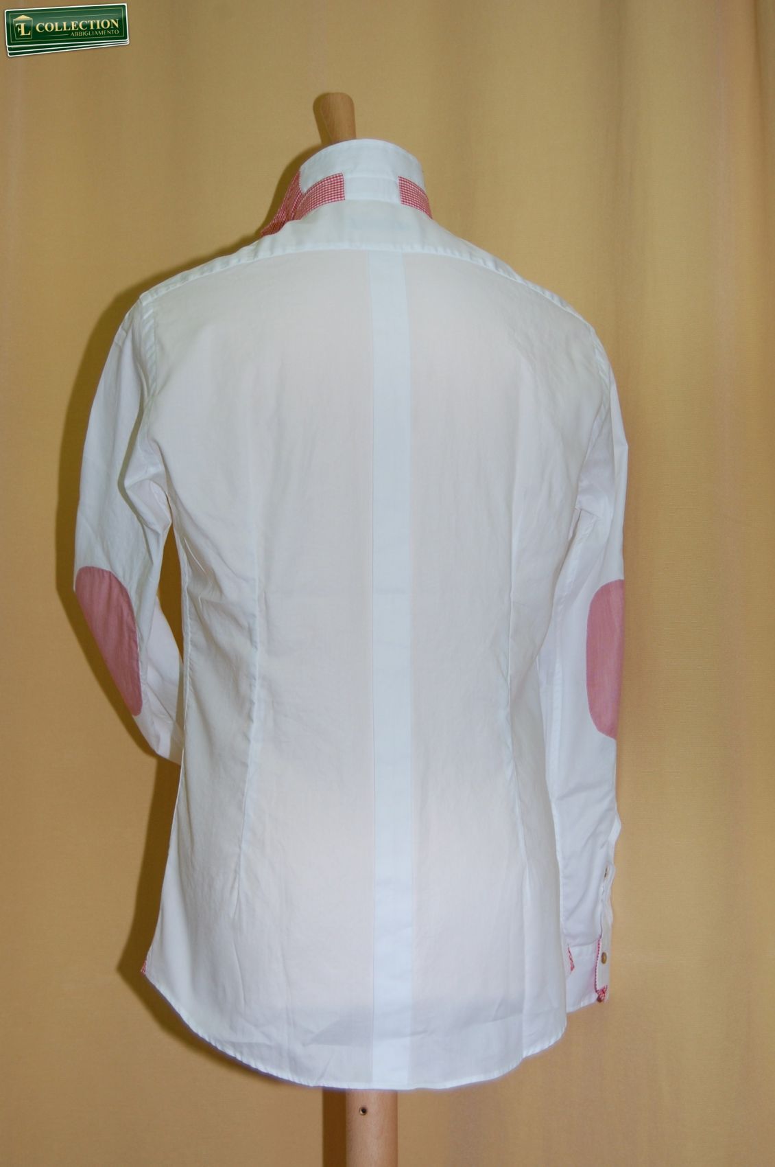 Camicia moda uomo Ingram bianca con toppe saldi negozio online