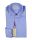 Light blue pancaldi slim fit shirt in pure linen french neck