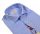 Camicia celeste pancaldi slim fit in puro lino collo alla francese