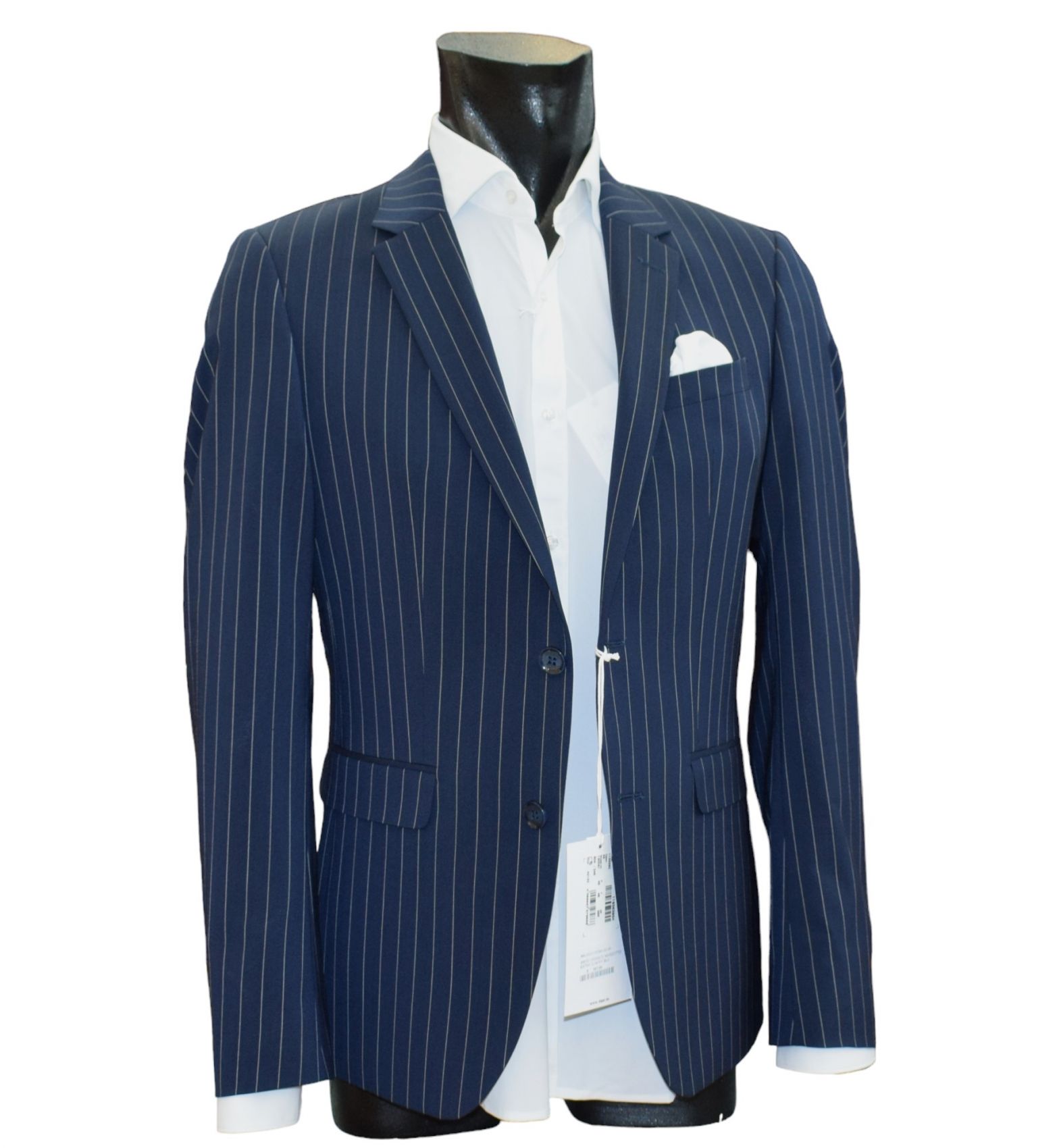 Blue Pinstripe Suit Digel Move Extra Slim Fit Sale 15 Italian Menswear