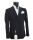 Black double-breasted slim fit musani suit