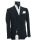 Black double-breasted slim fit musani suit