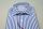 Camicia slim fit pancaldi a righe azzurro cotone stretch