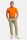 Orange meyer polo shirt in technical performance fabric