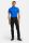 Electric blue meyer polo shirt with technical performance fabric