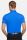 Electric blue meyer polo shirt with technical performance fabric
