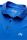 Electric blue meyer polo shirt with technical performance fabric